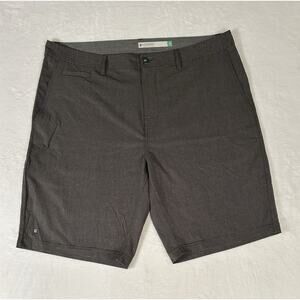 Linksoul Golf Shorts Gray 4-Way Stretch Striped Outdoor Men’s Size 40 Gorpcore